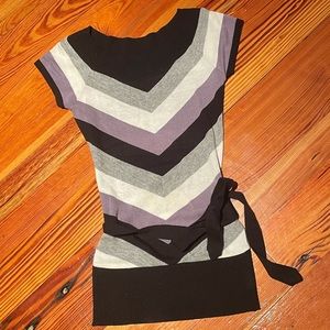 BCX XS purple striped top